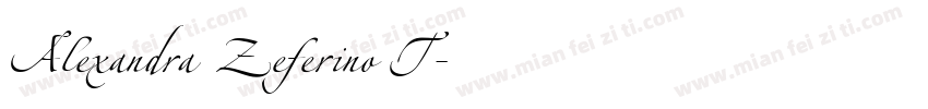 Alexandra Zeferino T字体转换